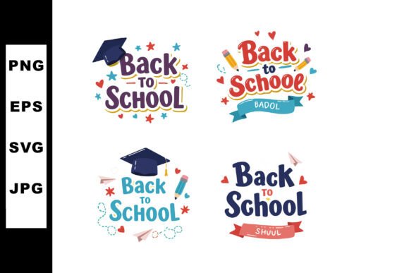Back to School Colorful Vector Designs W: A Creative Asset for Modern Professionals and Creators