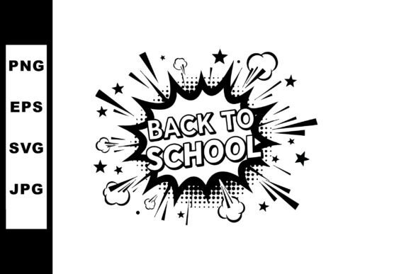 Back to School Comic Style Explosion Tex: A Dynamic Visual Resource for Educators and Creators