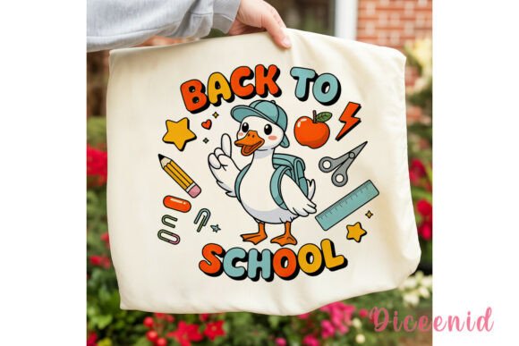 Back to School Duck Clipart PNG for Creative Projects