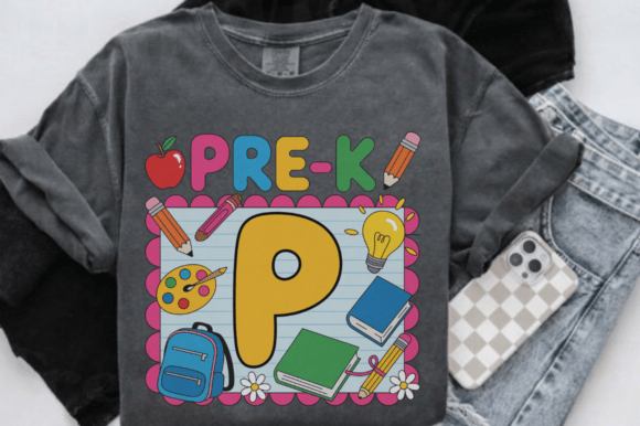 Back to School Pre-K Teacher PNG Design