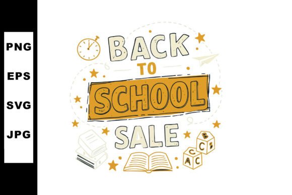Back to School Sale: A Visual Guide with Books Bloc and Illustration