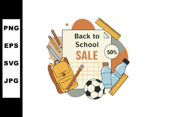 Back to School Sale Promotion with Backp