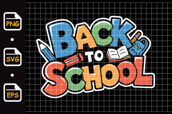 Colorful Back to School Typography